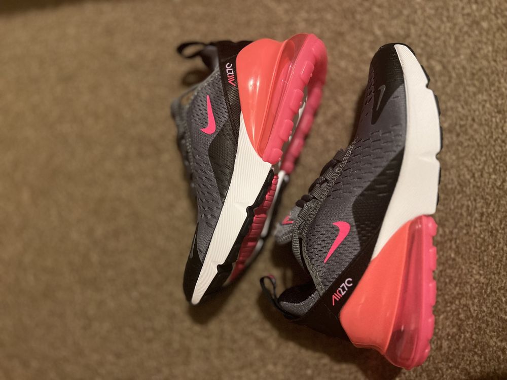 Nike Air Max 270 raz założone 35 szaro różowe