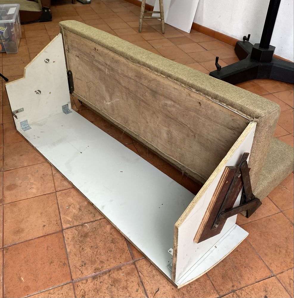 Banco-cama clic-clac para VW T3 - 2 lugares