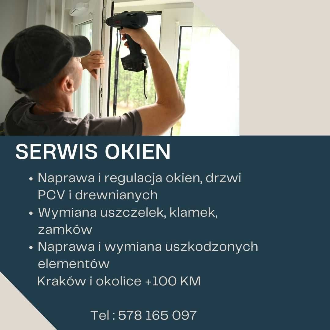 Serwis, naprawa, regulacia okien, drzwi PCV/ drzewo/ALU