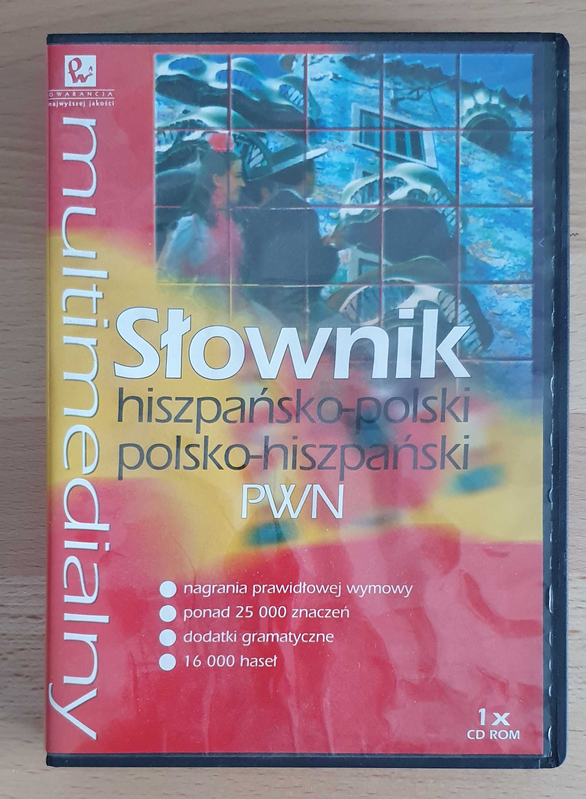 Multimedialny słownik hiszpańsko-polski PWN (Płyta CD)