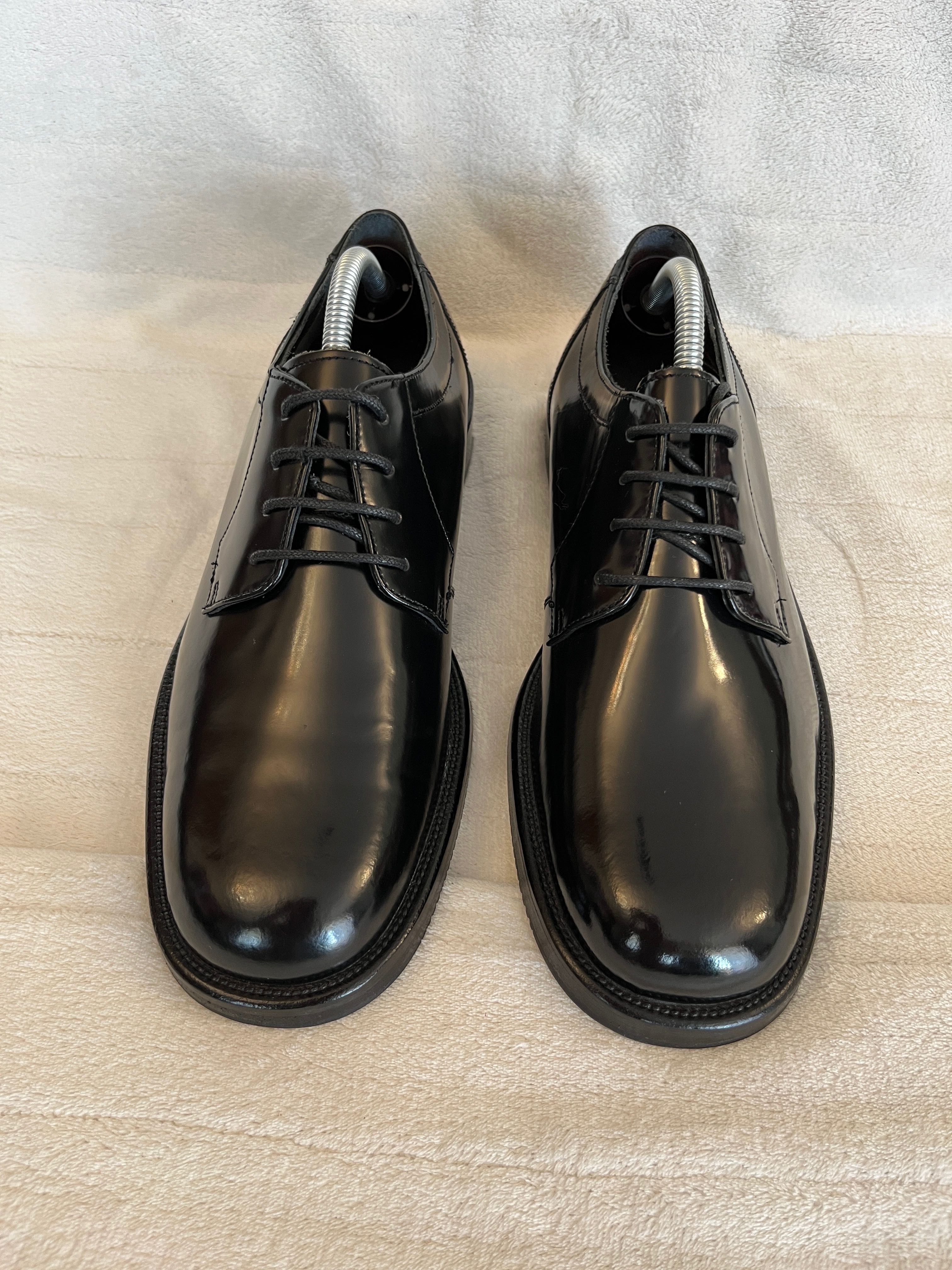 Men's City Shoes całe ze skóry lakierowanej derby półbuty męskie