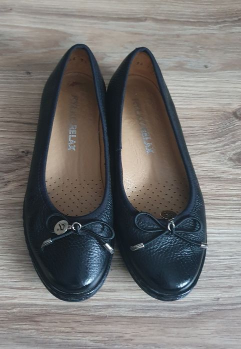 Baleriny Ryłko Relax - wygodne skórzane