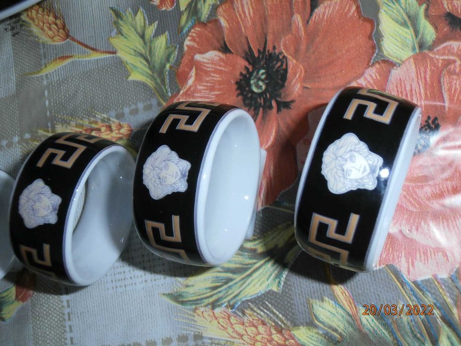 VERSACE komplet obiadowy na 6 osób, 45 elementów + walizka + obrus