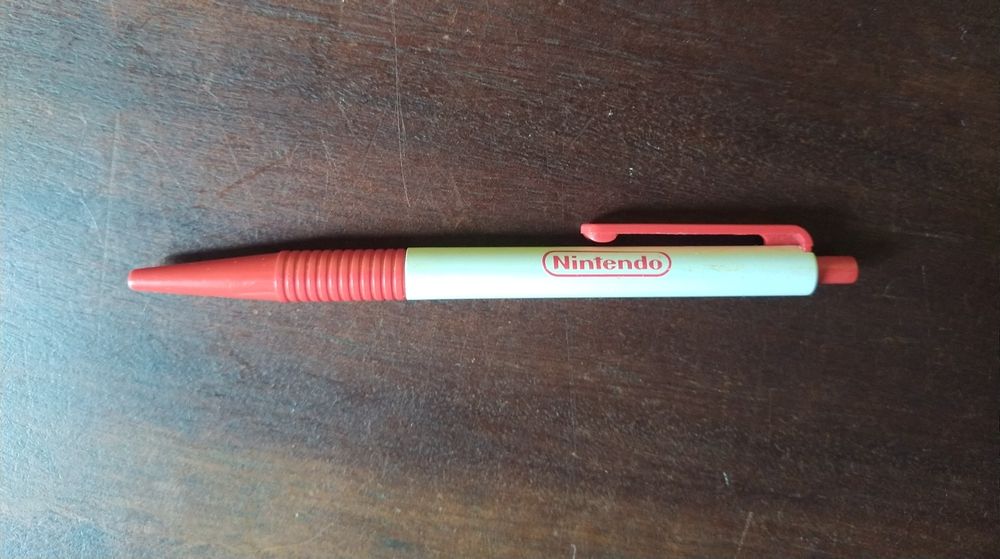 Antiga caneta publicidade Nintendo anos 90