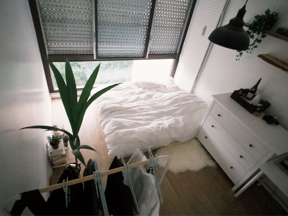 Biała lniana pościel king size IKEA (poszwa na kołdrę i dwie poszewki)