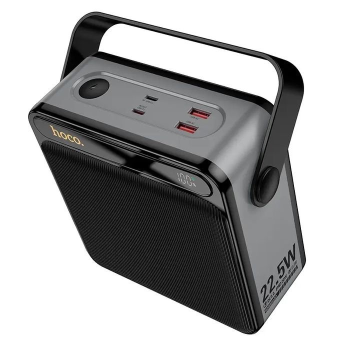 Павербанк 80000mAh з ліхтарем та швидкою зарядкою 22.5Вт HOCO J161