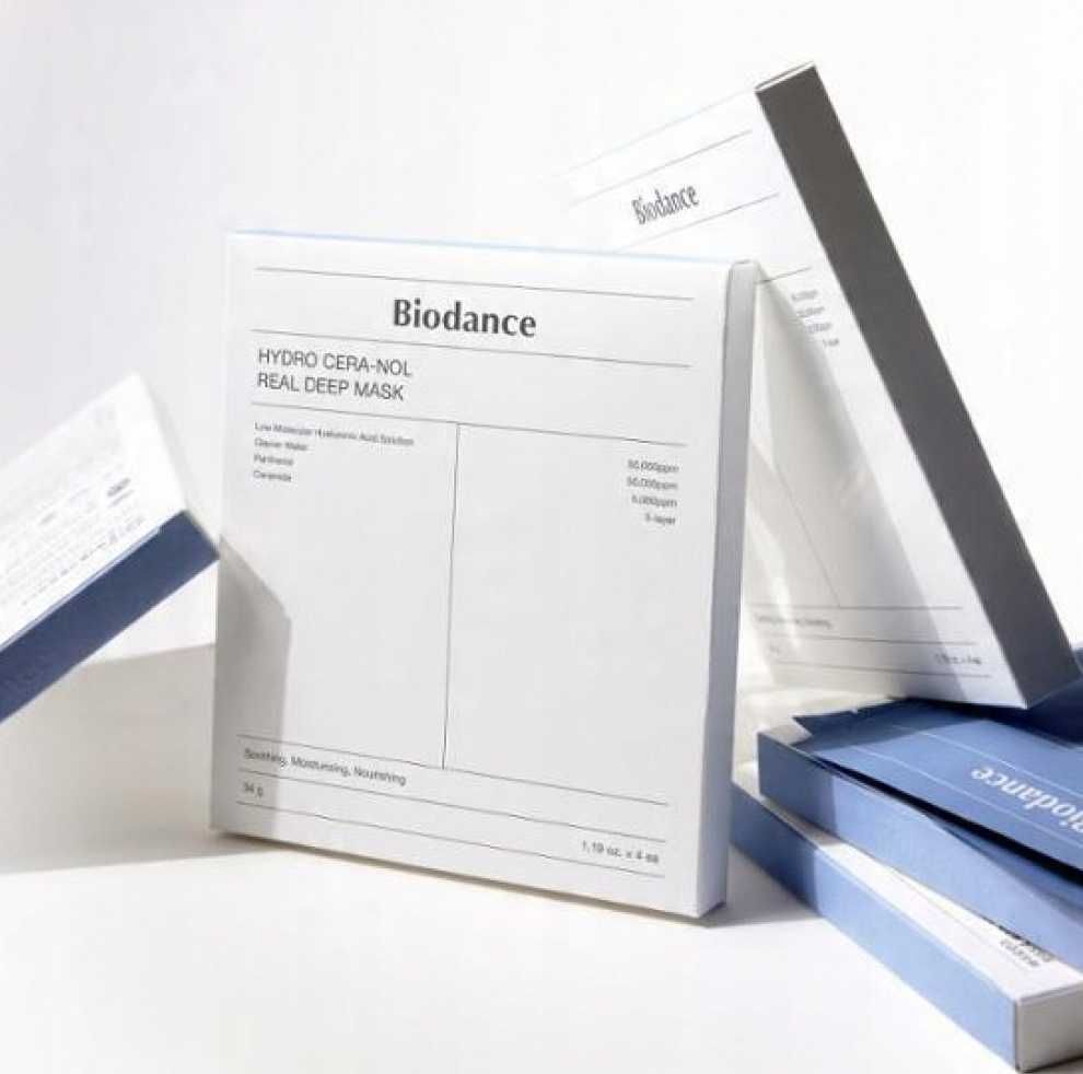 Biodance Hydro Cera-nol Maska nawilżająca z kolagenem - 4 sztuki