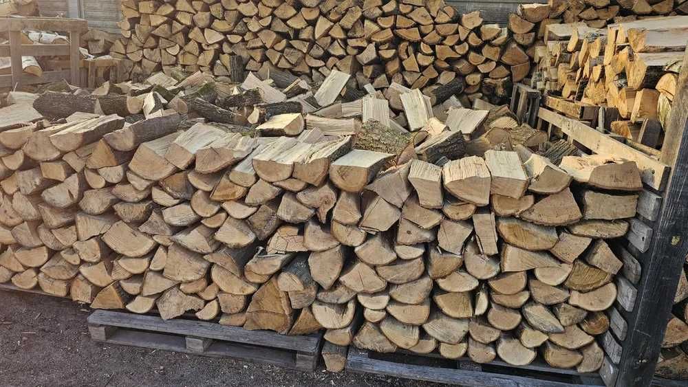 Drewno kominkowe i opałowe - sezonowane - połupane