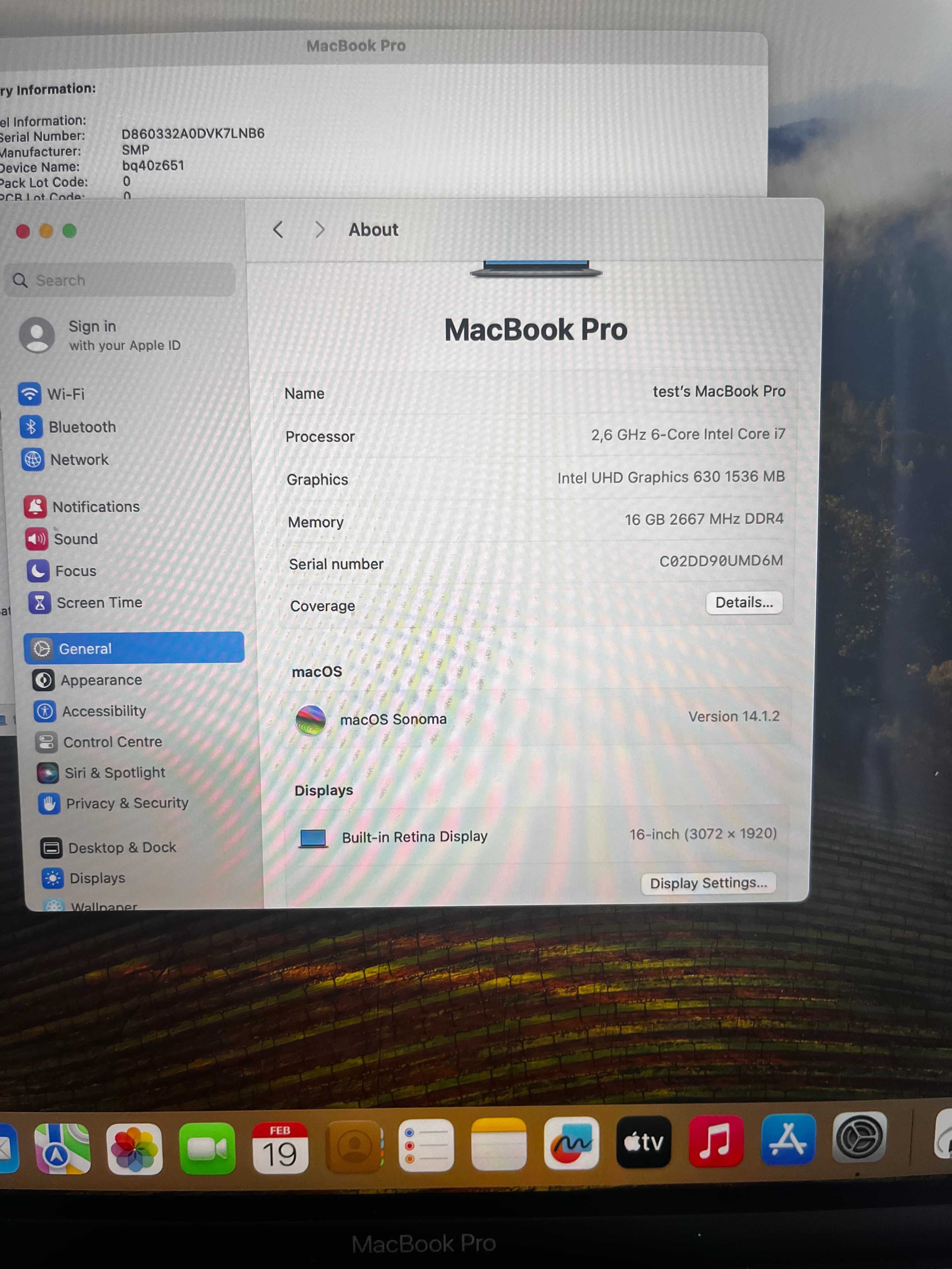 MacBook Pro 16" A2141 16 GB RAM