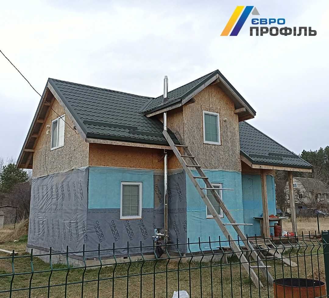 Сайдинг пластиковий або металевий, фасад під ключ, монтаж