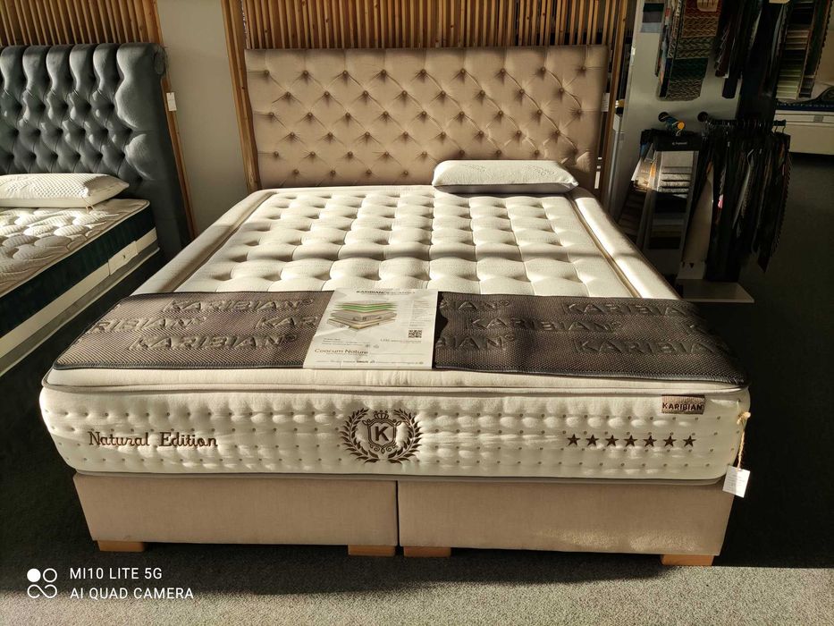 Łóżko kontynentalne 180x200 - boxspring