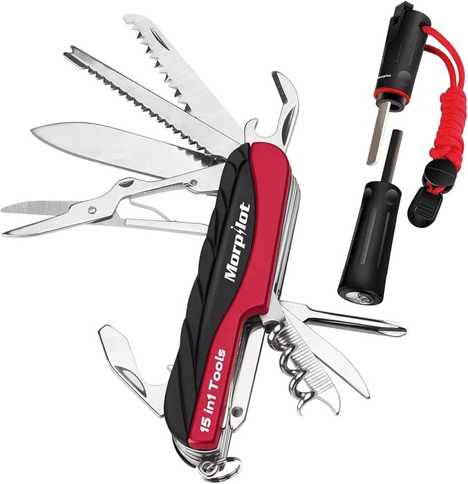Morpilot Szwajcarski scyzoryk turystyczny survival outdour 15 funkcji