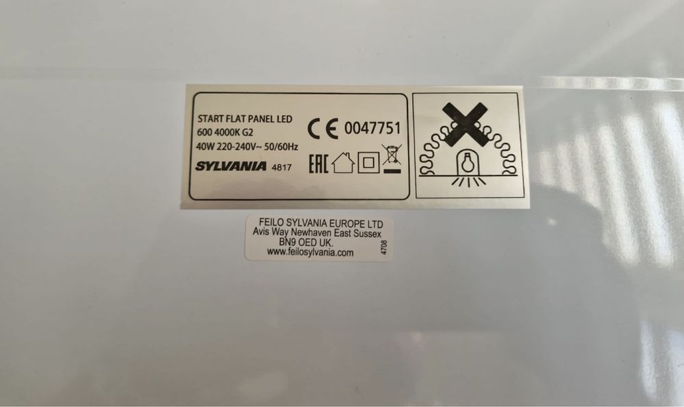 Nowe Oświetlenie Panel LED 600x600 do sufitu podwieszanego