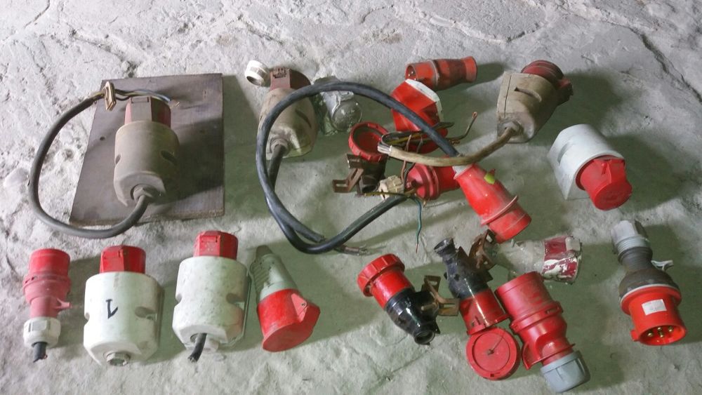 Wtyczka gniazdo adapter inwerter 16 A 32 A zestaw