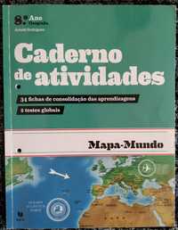 Caderno de atividades de Geografia 8 ano, Mapa-Mundo.