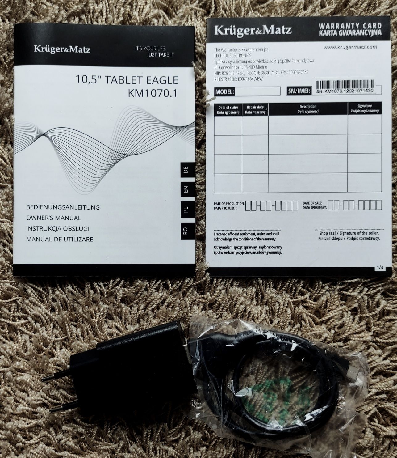 Tablet Kruger&Matz Eagle 1070 - 10,5" - 6/128 - LTE WiFi stan jak nowy