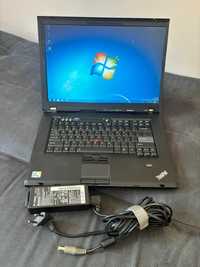 Laptop LENOVO T500 T9400-2.53GHzx2 Ram-4GB Dysk-320GB Ładowarka