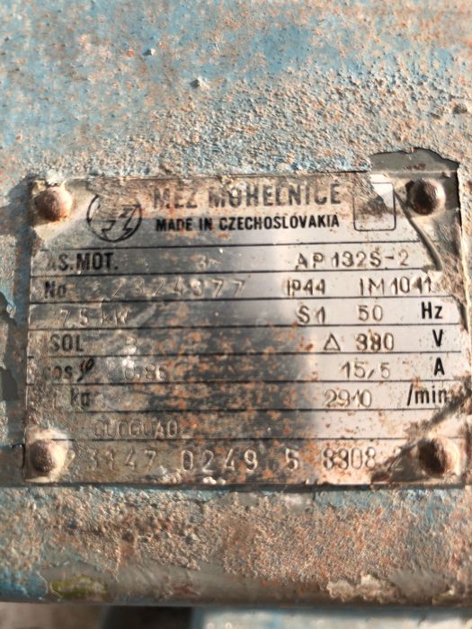 Silnik elektryczny 7,5 kw 2910 obrotów