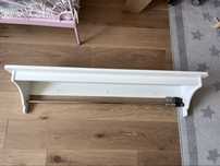 Półka ścienna kuchienna biala 120 cm