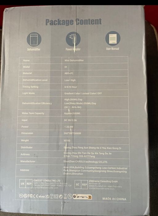 Осушувачі повітря 1500 мл