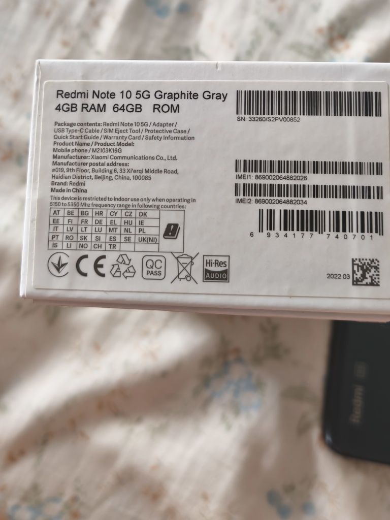 Telemóvel Redimi Note 10 5 G