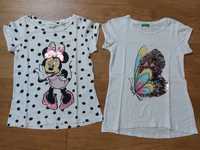 Tshirts Benetton e H&M  menina, 6 / 7 anos