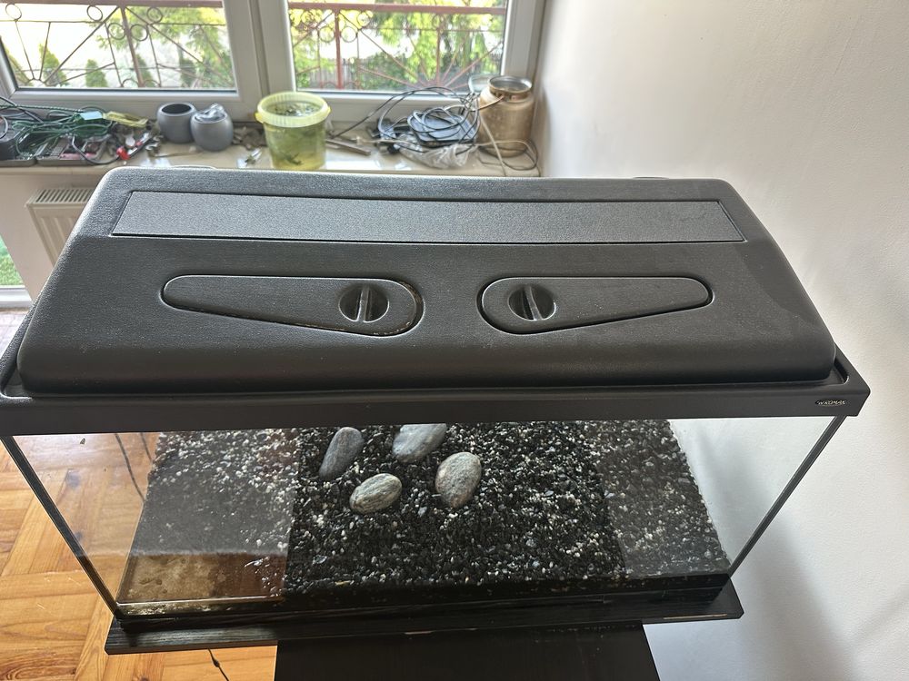 Akwarium 112 litrów+ oświetlenie led+ filtr fluval 205