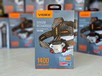 1400Lm ГАРАНТІЯ 3р. VIDEX H056; Надпотужний ліхтарик на голову 4400mAh