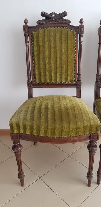 Krzesła motyw myśliwski, Ludwik, barok Queen ann