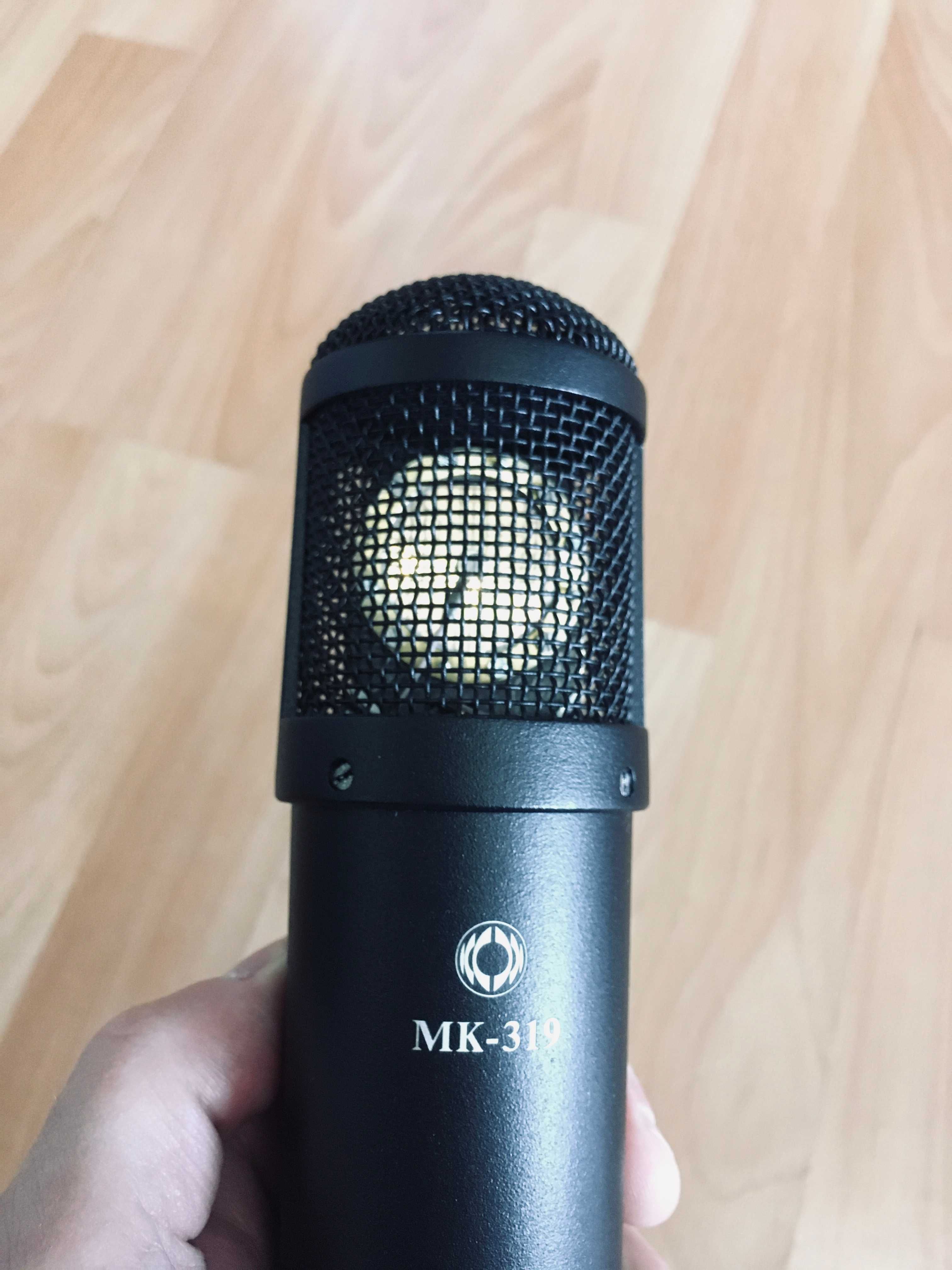 Mikrofon pojemościowy Oktava MK-319 + shockmount+ popfilter