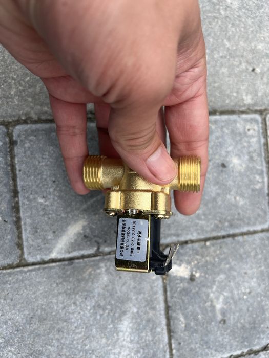 Латунний електромагнітний клапан, 3/4", 12В