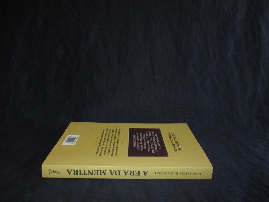 Livro A era da Mentira Mohamed Elbaradei Nobel Paz