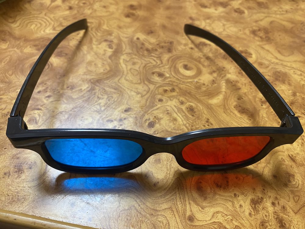 Анагліфні окуляри 3Д 3D стерео окуляри