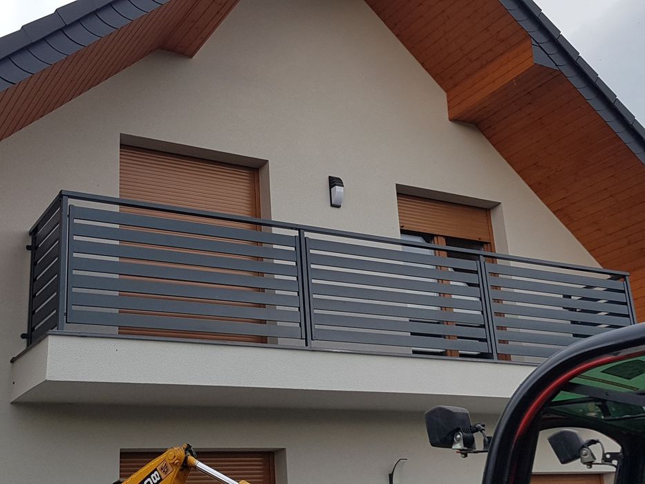 Balustrada sttalowa, aluminiowa