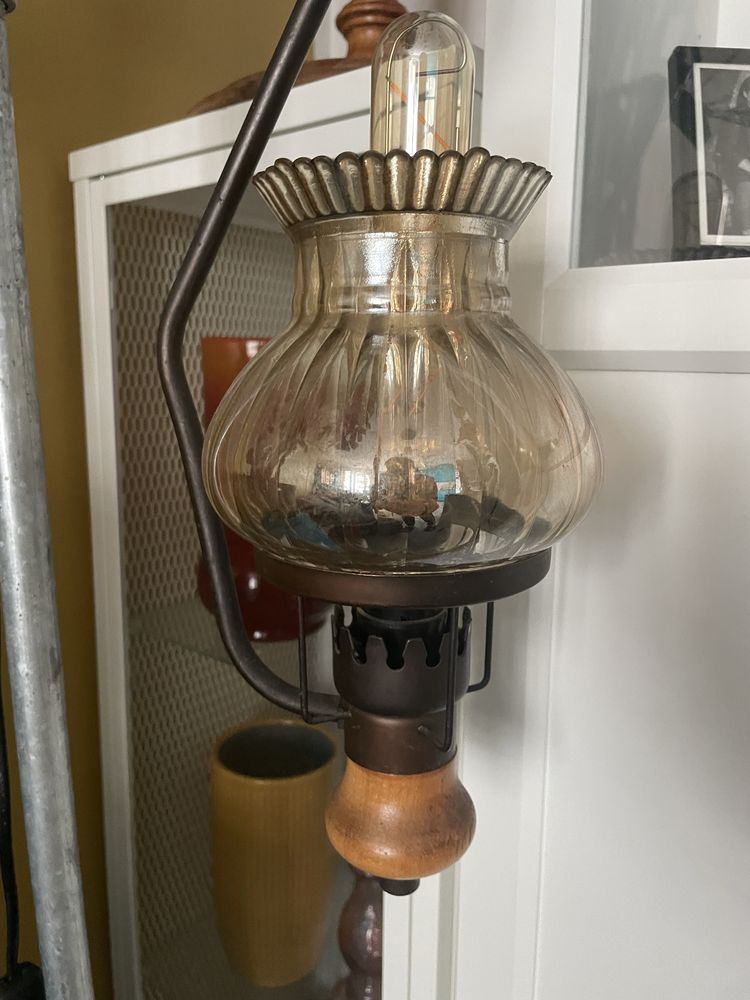 Lampa podlogowa Vintage recznie robiona