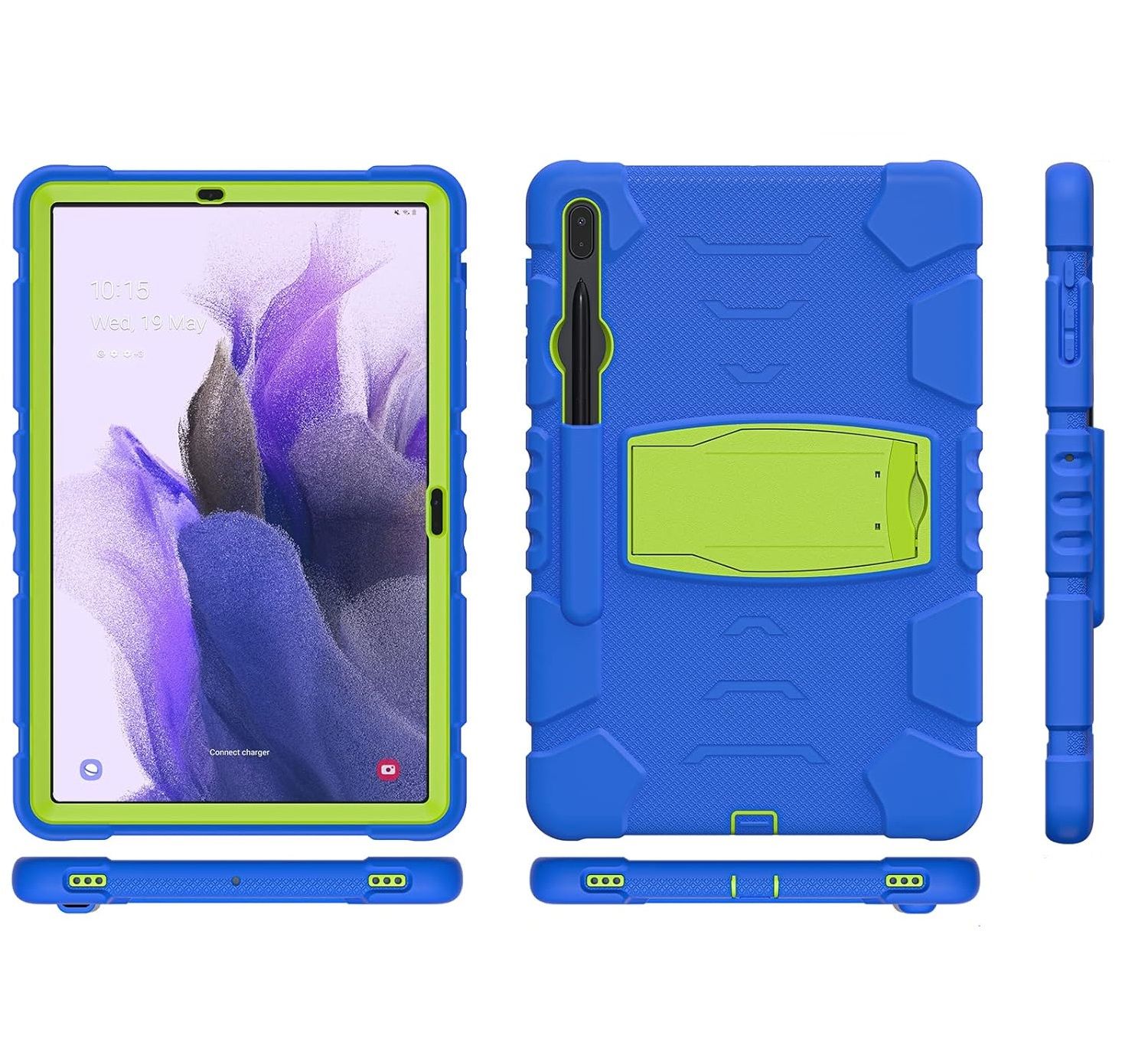 Etui do Samsung Galaxy Tab S7 FE Podstawka Miejsce na Rysik Niebieskie