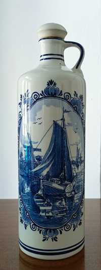 Unikatowa porcelanowa butelka DELFT. Sygnatura Holandia. Vintage!