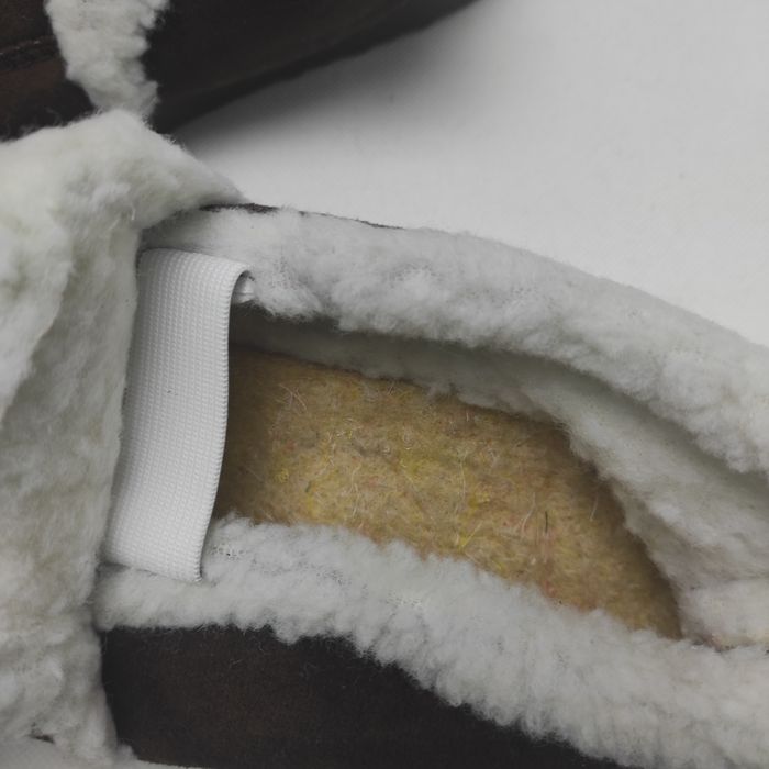 Kapcie męskie ocieplane rozmiar 42, wkładka 26 cm, brąz