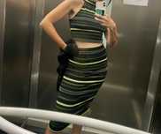 Total look top + Saia Desigual