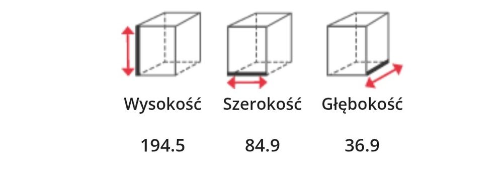 Szafa 85cm  z kolekcji Wójcik Linate