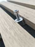 Uchwyt aluminiowy do lameli i paneli akustycznych –zestaw [2 szt] 14mm