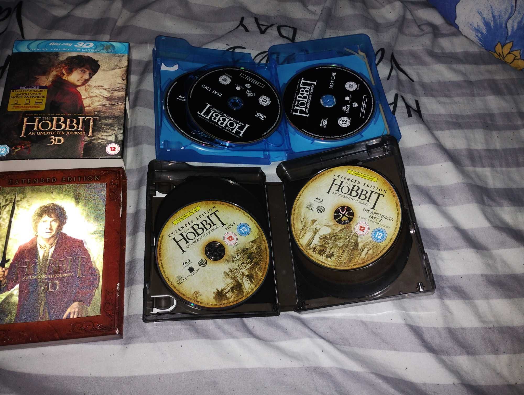 Hobbit  9 x blu-ray i blu-ray 3d