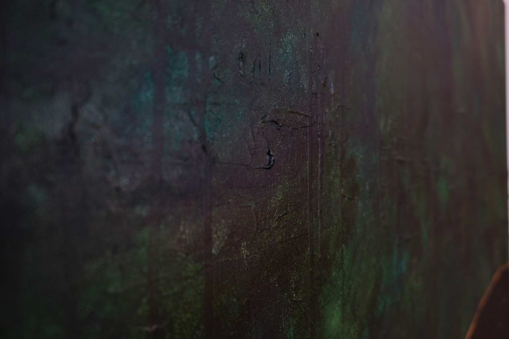 Obraz akrylowy 120x80 abstrakcja zieleń złoto