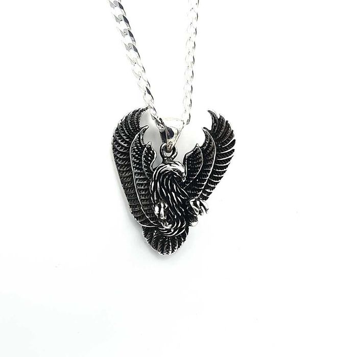 Nowy wisiorek męski orzeł SREBRO 925