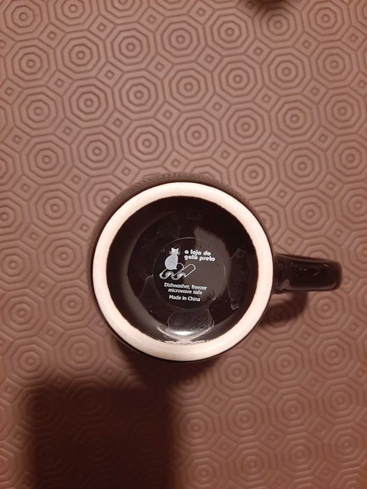 6 canecas do gato preto novas com selo