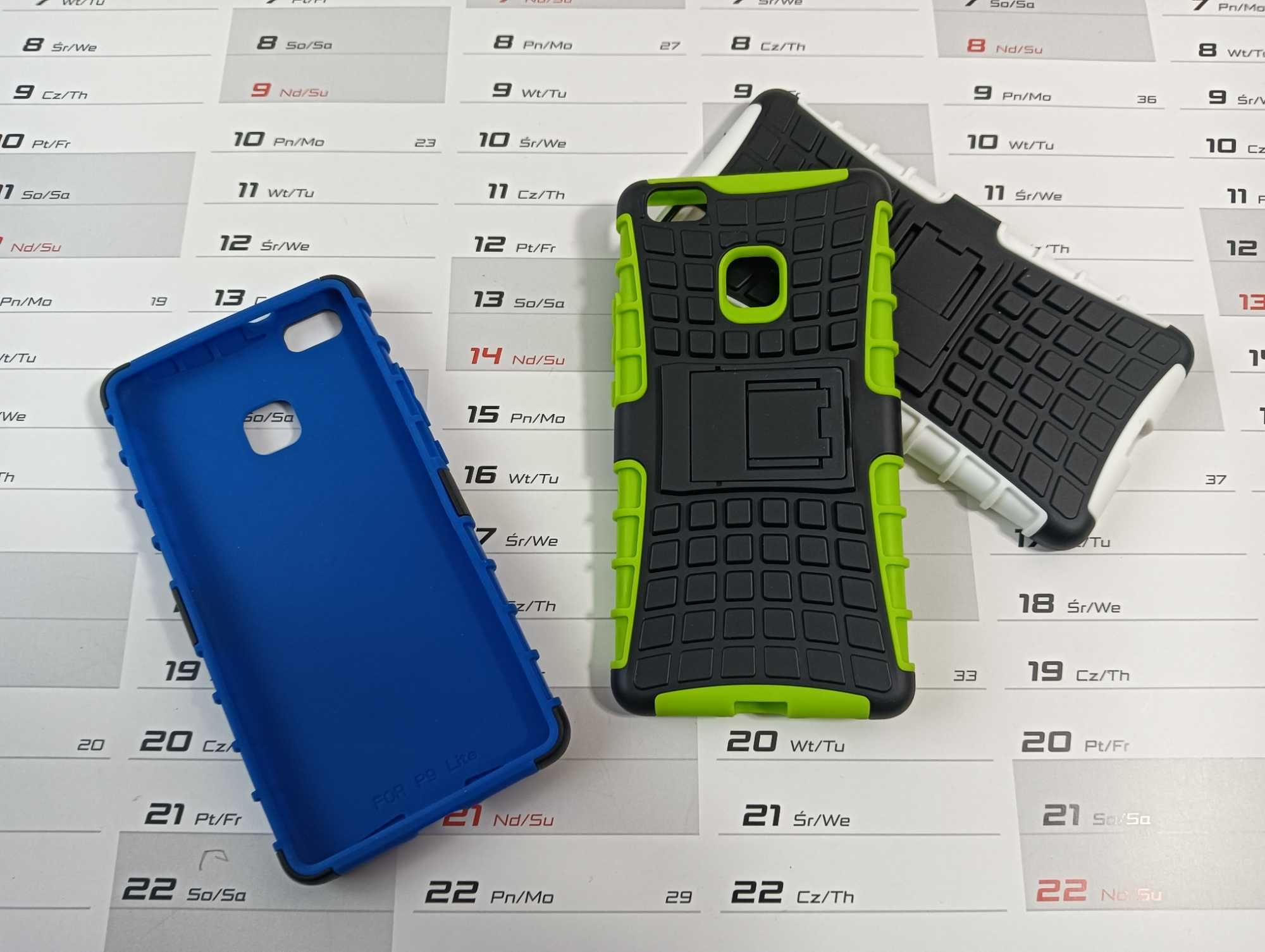 Etui Pancerne Hybrid do Huawei P9 Lite + Szkło Hartowane