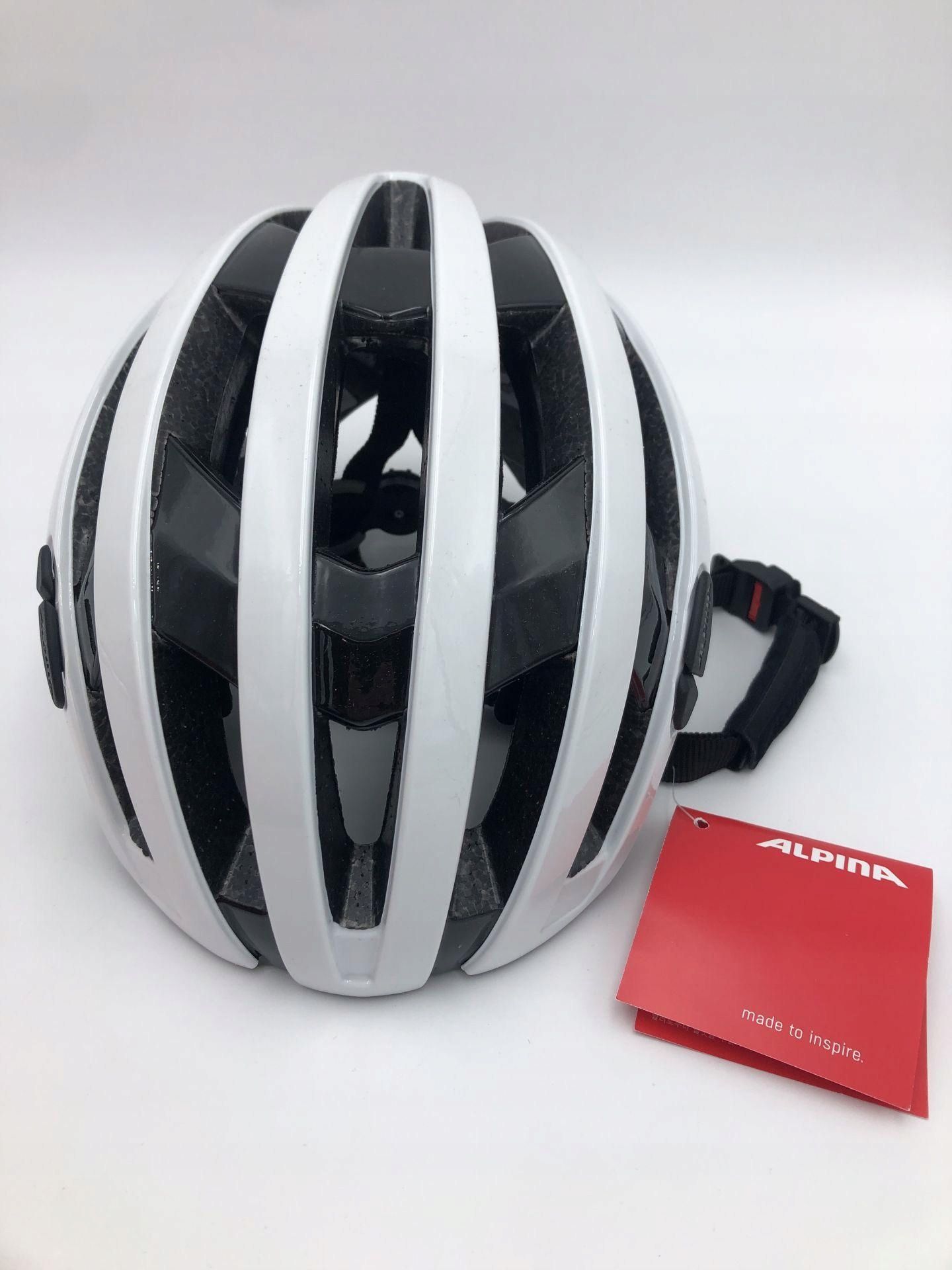 Kask rowerowy Alpina RAVEL biały lekki i wentylowany dla dorosłych