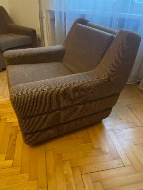 sofa rozkładana  + 2 fotele używane