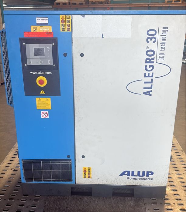 kompresor srubowy 30kW 10 bar alup atlas copco falownik 2013