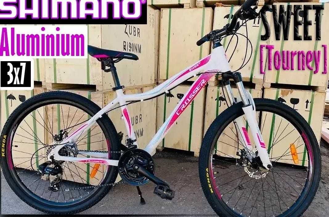 Алюмінієвий велосипед Crosser Sweet 13'x24' / 16'x26' SHIMANO